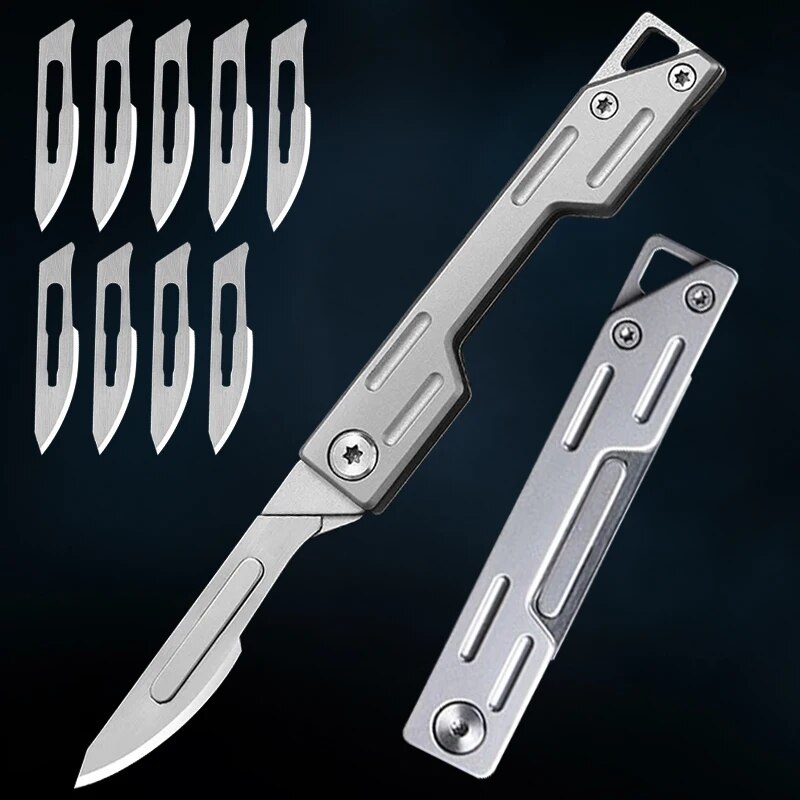Hobby Knife Blade - Cuchillo plegable, cuchillo de bolsillo de