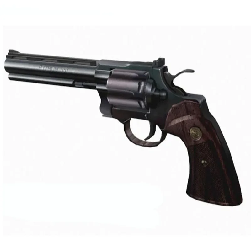 Model Kit Revolver - Modelo 3D de Papel de Revólver