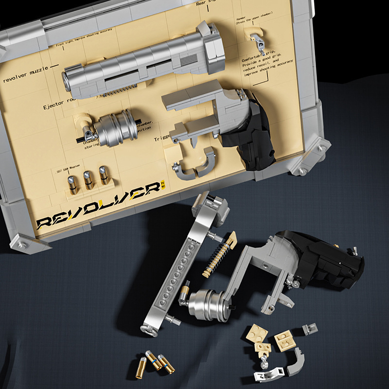 Model Kit Revolver - Kit de Modelo de Revólver de