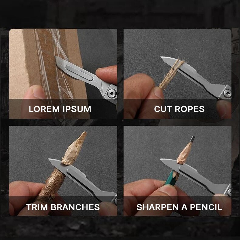 Cuchillo plegable, cuchillo de - Hobby Knife Blade reseña y precio
