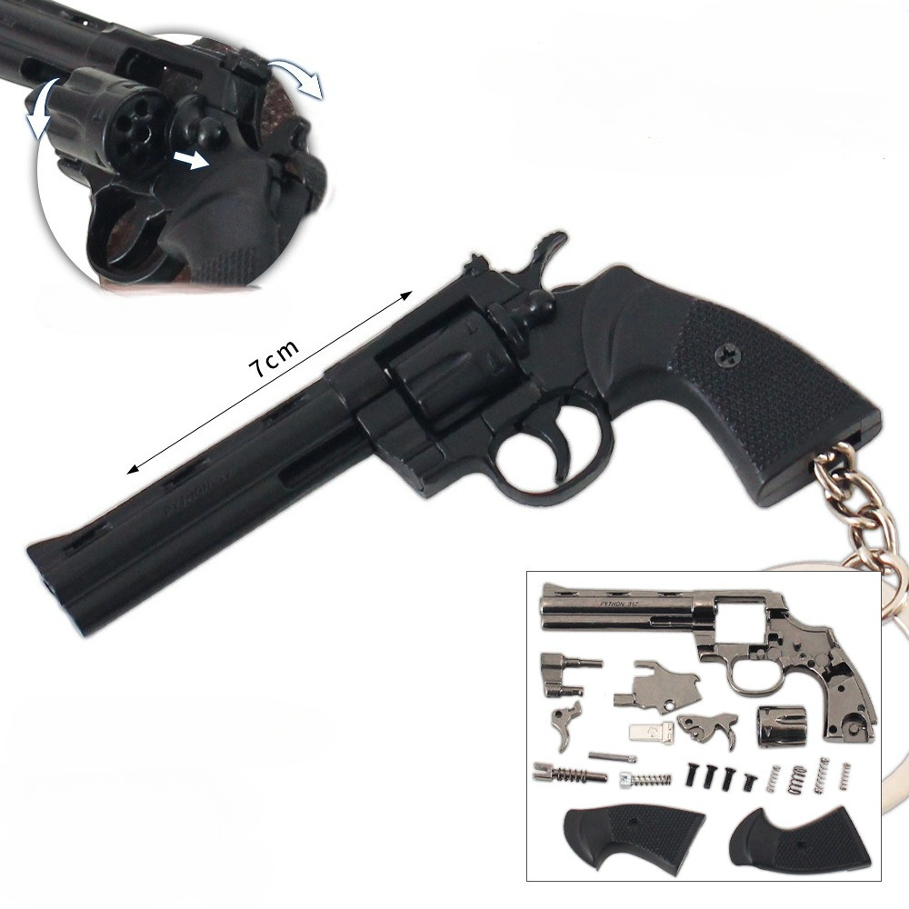 Mini colgante de pistola peque - Model Kit Revolver reseña y precio