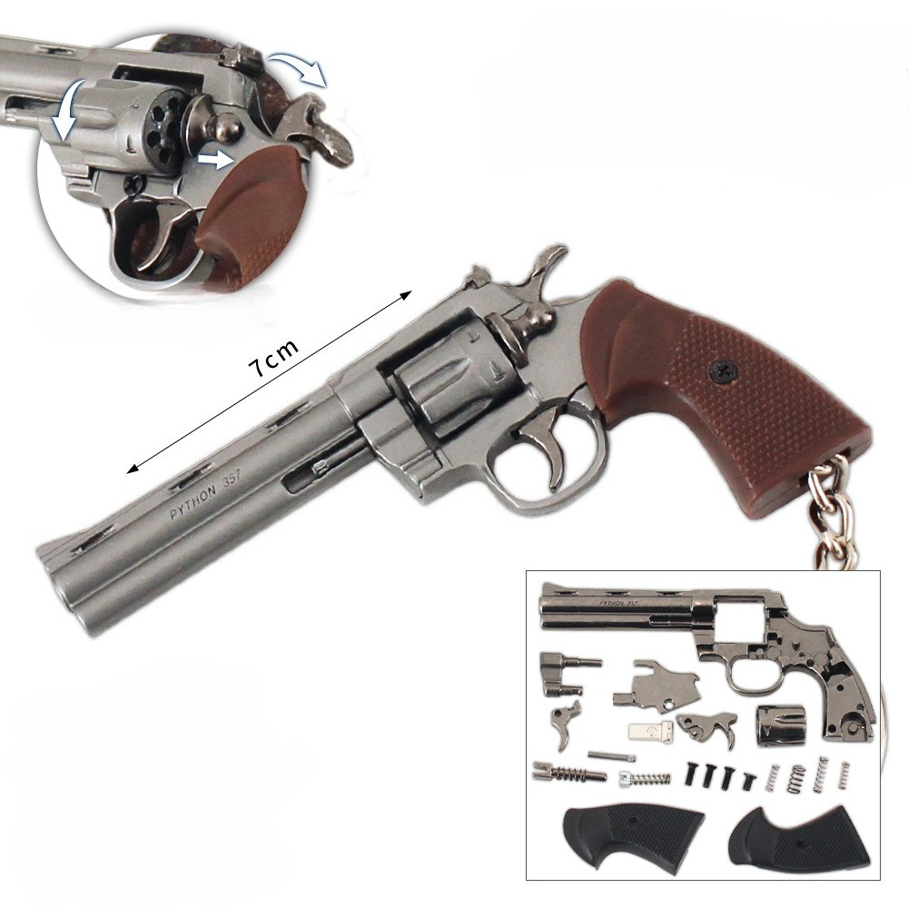 Mini colgante de pistola peque - Model Kit Revolver reseña y precio