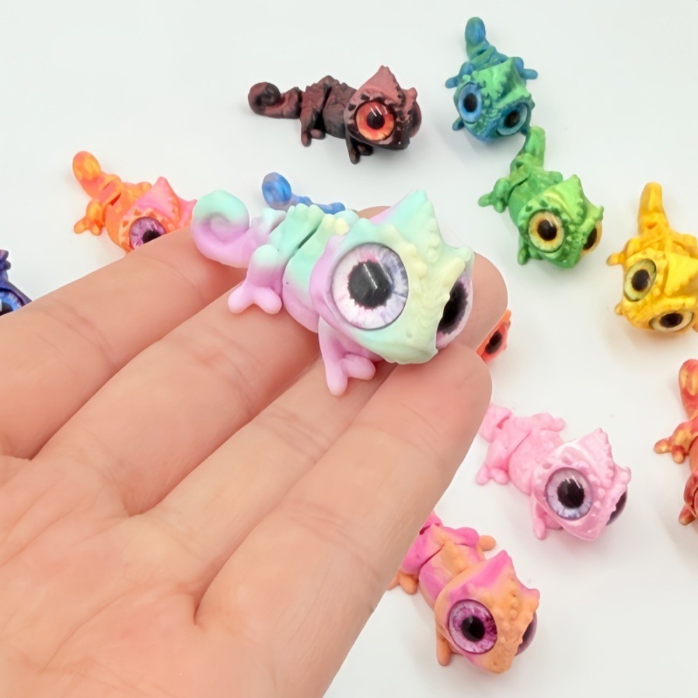 Figuras de Camaleón Impresas e - Model Kit Lizard reseña y precio