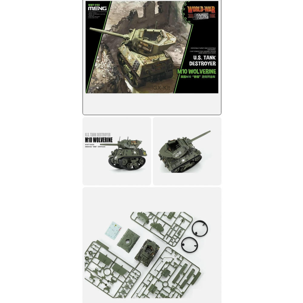 Q Edition Meng WWT020 US Tank  - Model Kit Wolverine reseña y precio